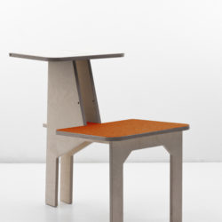Chair/table Doubleside, design Matali Crasset, produced by Danese.