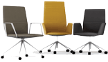 Tecno, Vela seating family; design by Lievore Altherr Molina with Centro Progetti Tecno.